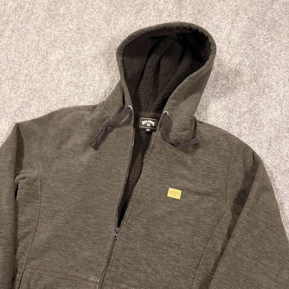 billabong super warm sherpa lined full zip jacket
